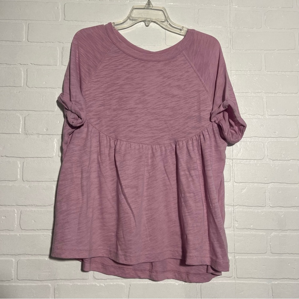 American Eagle Outfitters Womens Blouse Flowy Oversized Fit Short Sleeves Small